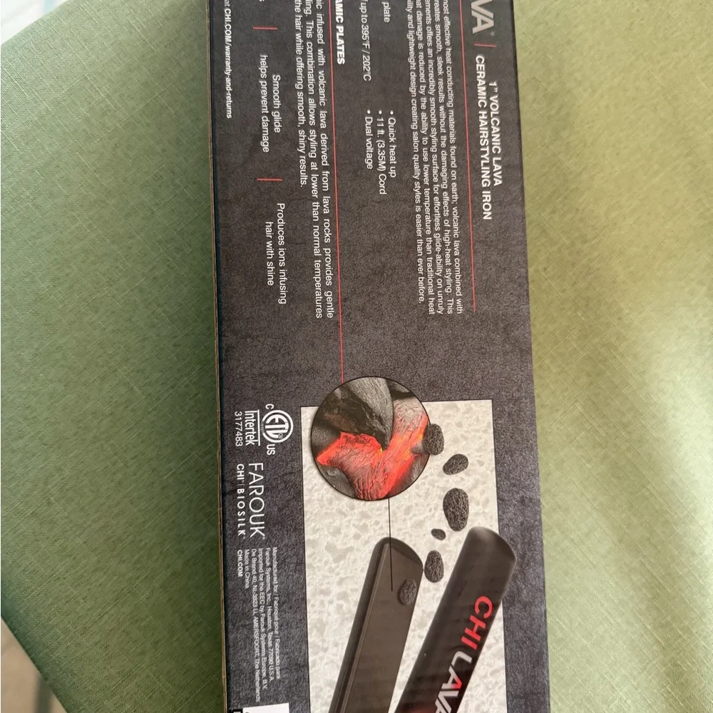 Lava Red-to-Black Ceramic Hair Straightener - LAVA
